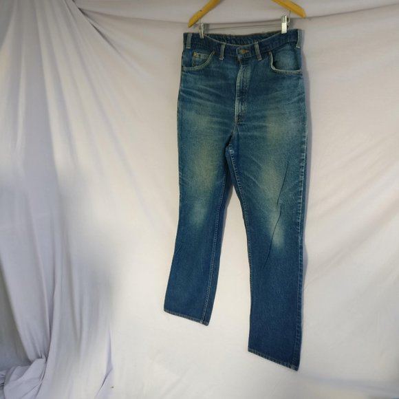 Classic Straight Leg jean Vintage Levis 619 Highrise perfectly Aged denim size14 - Picture 2 of 11